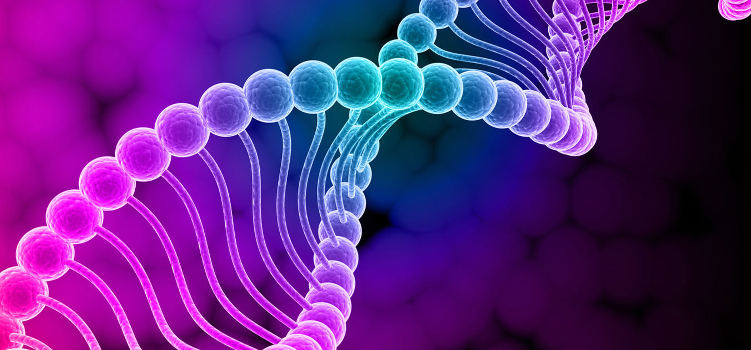 DNA Gene poubles  with dark background